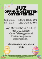 JUZ Flyer - Osterferien