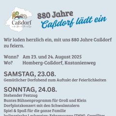 Kopie von Flyer 880 Jahre Caßdorf_Vorderseite - 1